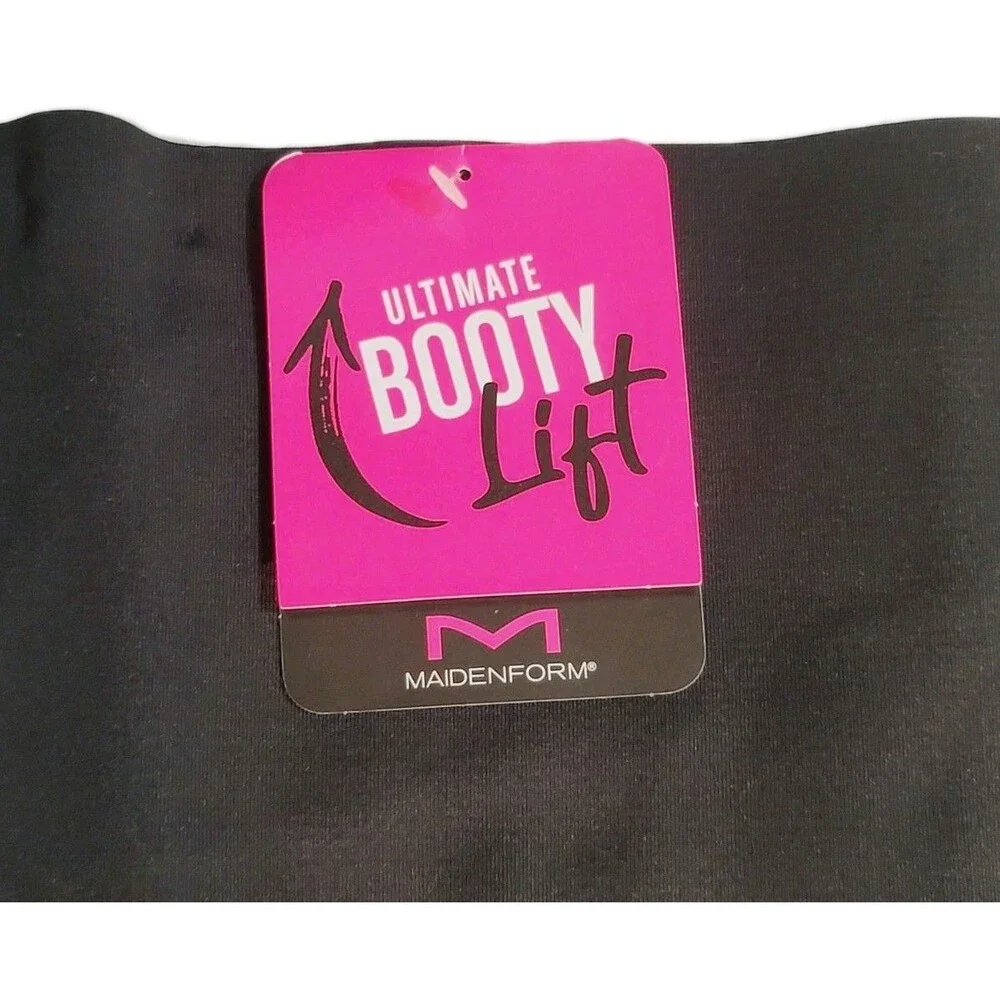 Maidenform Ultimate Booty Lift Tummy Tamer Women's L Shapwear Short DMS090 Black